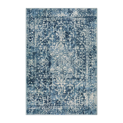Wonnitar Washable Rug, Vintage Rug Runner for Hallways Non-Slip, Traditional Non-Shedding Entryway Mat Soft Carpet for Bathroom Foyer Bedroom