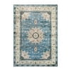 Wonnitar Boho Tribal Entryway Rug, Washable Area Rug for Kitchen Non Slip Stain Resistant, Low Pile Vintage Cottage Throw Rug for Bedroom Bathroom Laundry Room