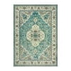 Wonnitar Boho Tribal Entryway Rug, Washable Area Rug for Kitchen Non Slip Stain Resistant, Low Pile Vintage Cottage Throw Rug for Bedroom Bathroom Laundry Room