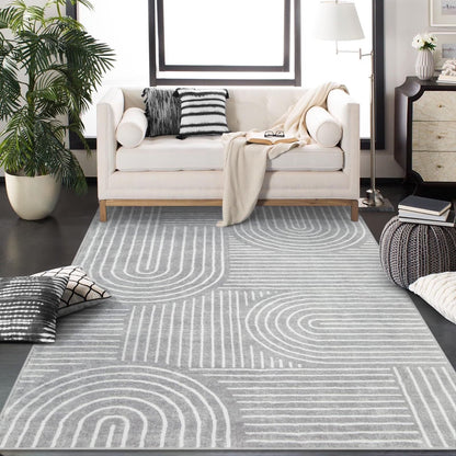 Moynesa Abstract Area Rugs for Living Room, Ultra-Thin Soft Washable Rug Non-Slip Modern Bedroom Rug Indoor Large Throw Carpet for Dining Room Office Dorm Playroom
