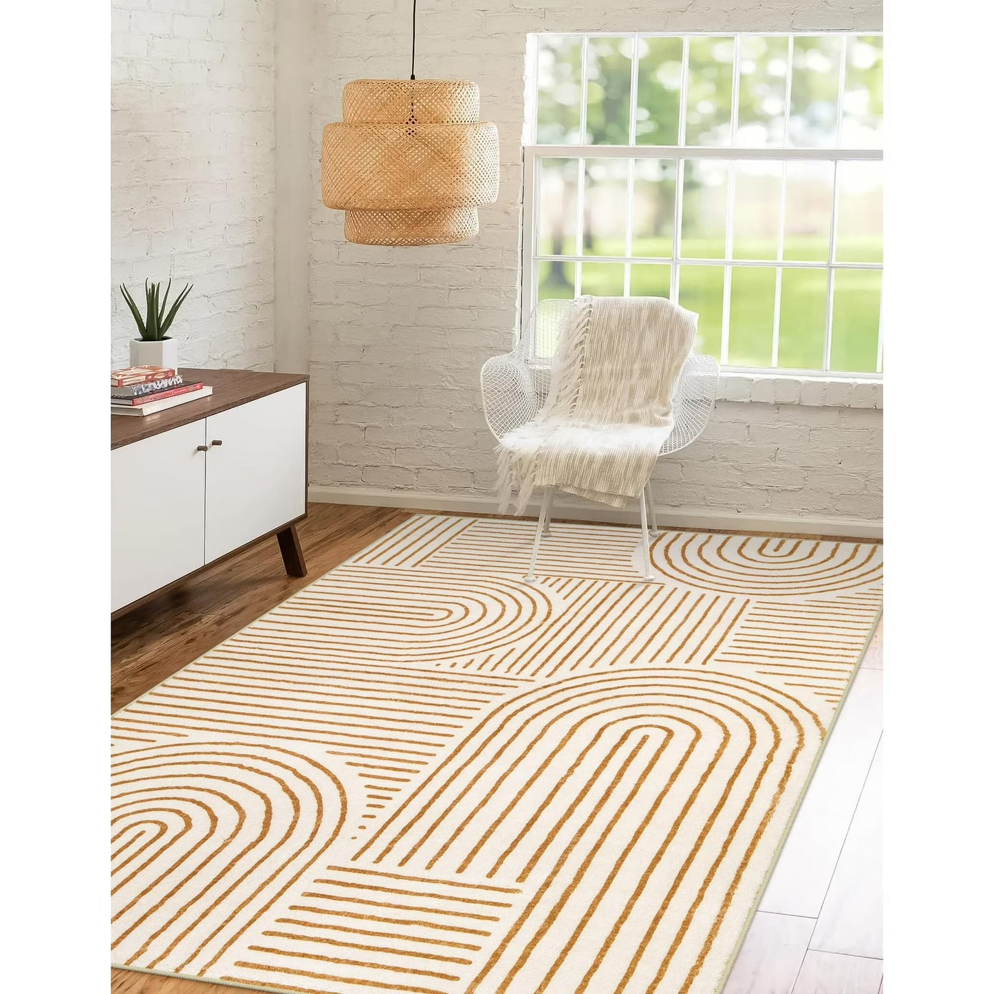 Moynesa Abstract Area Rugs for Living Room, Ultra-Thin Soft Washable Rug Non-Slip Modern Bedroom Rug Indoor Large Throw Carpet for Dining Room Office Dorm Playroom