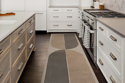 RUG ROBOT Modern Rainbow Easy Jute Rug, Patio Rug Washable Rugs for Entryway Farmhouse Area Rug, Non Slip Indoor Door Mat Contemporary Throw Rug for Laundry Guestroom Room Patio Decor