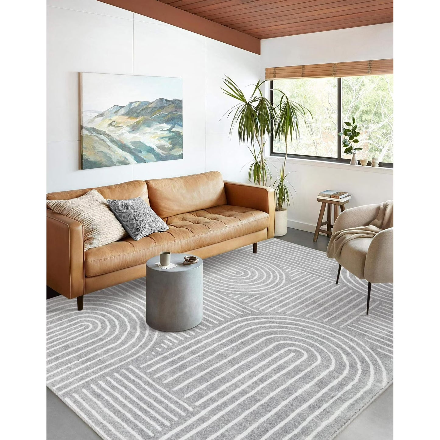 Moynesa Abstract Area Rugs for Living Room, Ultra-Thin Soft Washable Rug Non-Slip Modern Bedroom Rug Indoor Large Throw Carpet for Dining Room Office Dorm Playroom