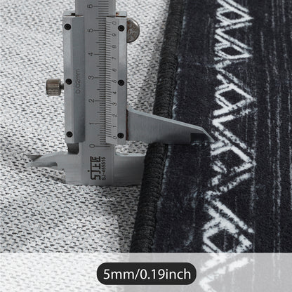 Lahome Moroccan Washable Area Rug - Western & Aztec Tribal Design, Soft Non-Slip Stain Resistant Carpet for Living Room, Bedroom, Dining Room, and Office