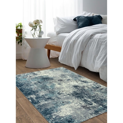 RUG ROBT Abstract Rug, Washable Bathroom Rug Non-Slip,Low-Pile Entryway Rug Indoor Mat,Soft Modern Throw Rug for Entrance Entry Kitchen Bedroom