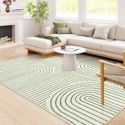 Moynesa Abstract Area Rugs for Living Room, Ultra-Thin Soft Washable Rug Non-Slip Modern Bedroom Rug Indoor Large Throw Carpet for Dining Room Office Dorm Playroom