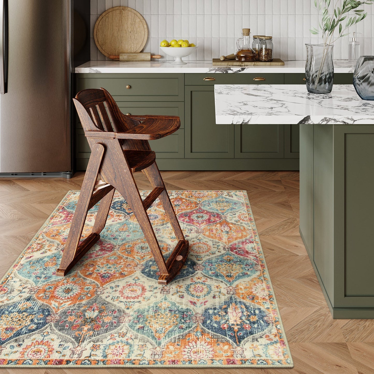 RUG ROBOT Moroccan Trellis Cream/Multi Carpets