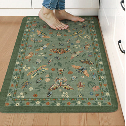 Wonnitar Kitchen Mats for Floor, Anti Fatigue Runner Rug 2 Piece Set, Non Slip Waterproof Cushioned Rug for Kitchen, Moth Comfort Standing Mat for Sink & Office