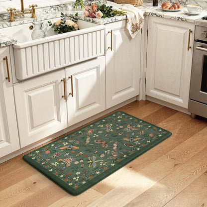 Wonnitar Kitchen Mats for Floor, Anti Fatigue Runner Rug 2 Piece Set, Non Slip Waterproof Cushioned Rug for Kitchen, Moth Comfort Standing Mat for Sink & Office