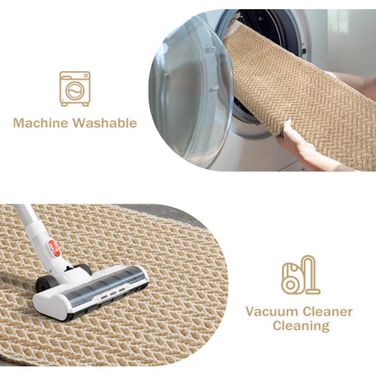 Moynesa Area Rug for Living Room Washable Bedroom Rugs Boho Lightweight Bath Door Mats Woven Entry Rug with Tassels Indoor Non Slip Carpet for Dining Bedroom Camper RV Gifts