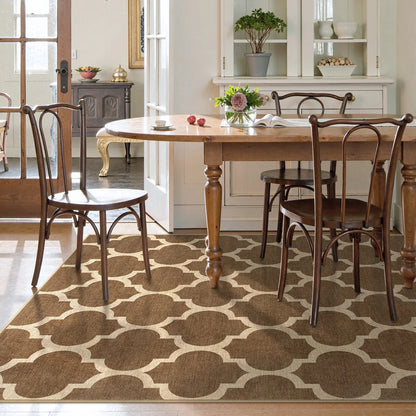 SUNDEREY Modern Geometric Area Rug, Washable Bedroom Rug,Easy Jute Indoor Outdoor Carpet, Farmhouse Checkered Non Slip Black Carpet for Office Couch Entrance Kitchen