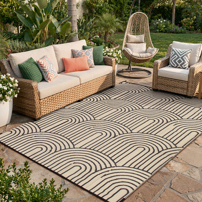 Wonnitar Outdoor Rug Patio Waterproof,Reversible Camping Rugs Plastic Straw Rv Rugs for Outside Under Awning,Portable Lightweight Carpet for Backyard