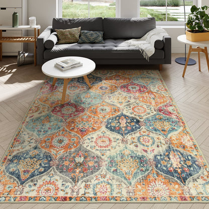 RUG ROBOT Moroccan Trellis Cream/Multi Carpets