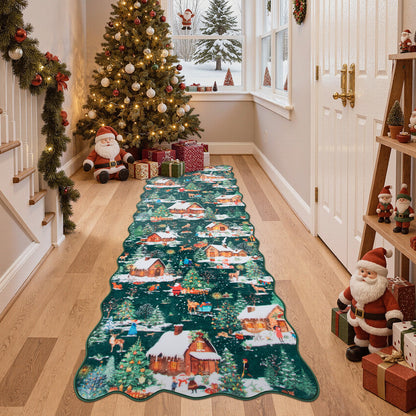 Lahome Decor Christmas Area Rug,Washable Rug For Living Room Bedroom Kitchen Holiday Decor Bathroom Entryway Laundry Room Non-slip Soft Carpet