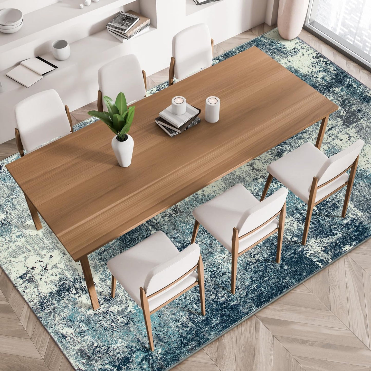 RUG ROBT Abstract Rug, Washable Bathroom Rug Non-Slip,Low-Pile Entryway Rug Indoor Mat,Soft Modern Throw Rug for Entrance Entry Kitchen Bedroom