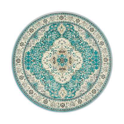 Wonnitar Boho Tribal Entryway Rug, Washable Area Rug for Kitchen Non Slip Stain Resistant, Low Pile Vintage Cottage Throw Rug for Bedroom Bathroom Laundry Room