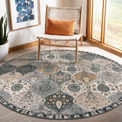 Moynesa Area Rug for Living Room Indoor Non-Slip Moroccan Trellis Washable Mat Large Oriental Accent Throw Rug for Kitchen Entryway Bathroom Bedroom Office Carpet