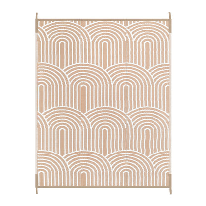 Wonnitar Outdoor Rug Patio Waterproof,Reversible Camping Rugs Plastic Straw Rv Rugs for Outside Under Awning,Portable Lightweight Carpet for Backyard