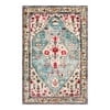Wonnitar Boho Tribal Entryway Rug, Washable Area Rug for Kitchen Non Slip Stain Resistant, Low Pile Vintage Cottage Throw Rug for Bedroom Bathroom Laundry Room