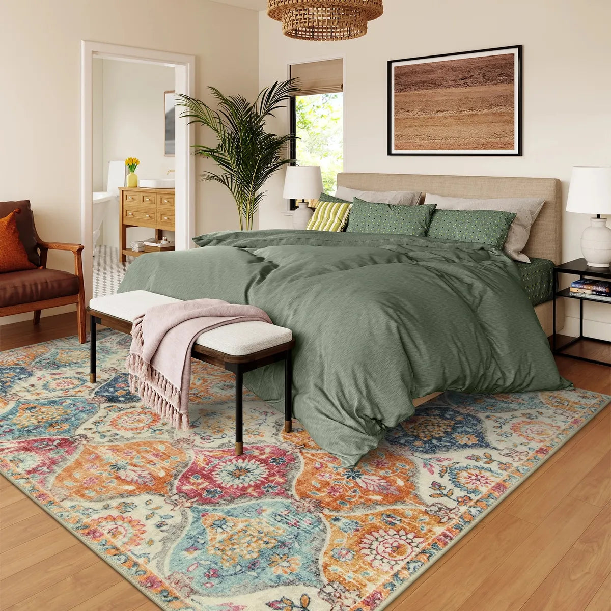 RUG ROBOT Moroccan Trellis Cream/Multi Carpets