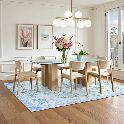 Wonnitar Bow Nursery Rug for Living Room Washable Area Rug forDorm, Cute Ultra-Thin Non Slip Indoor Decor Carpet for Kids Room Playroom