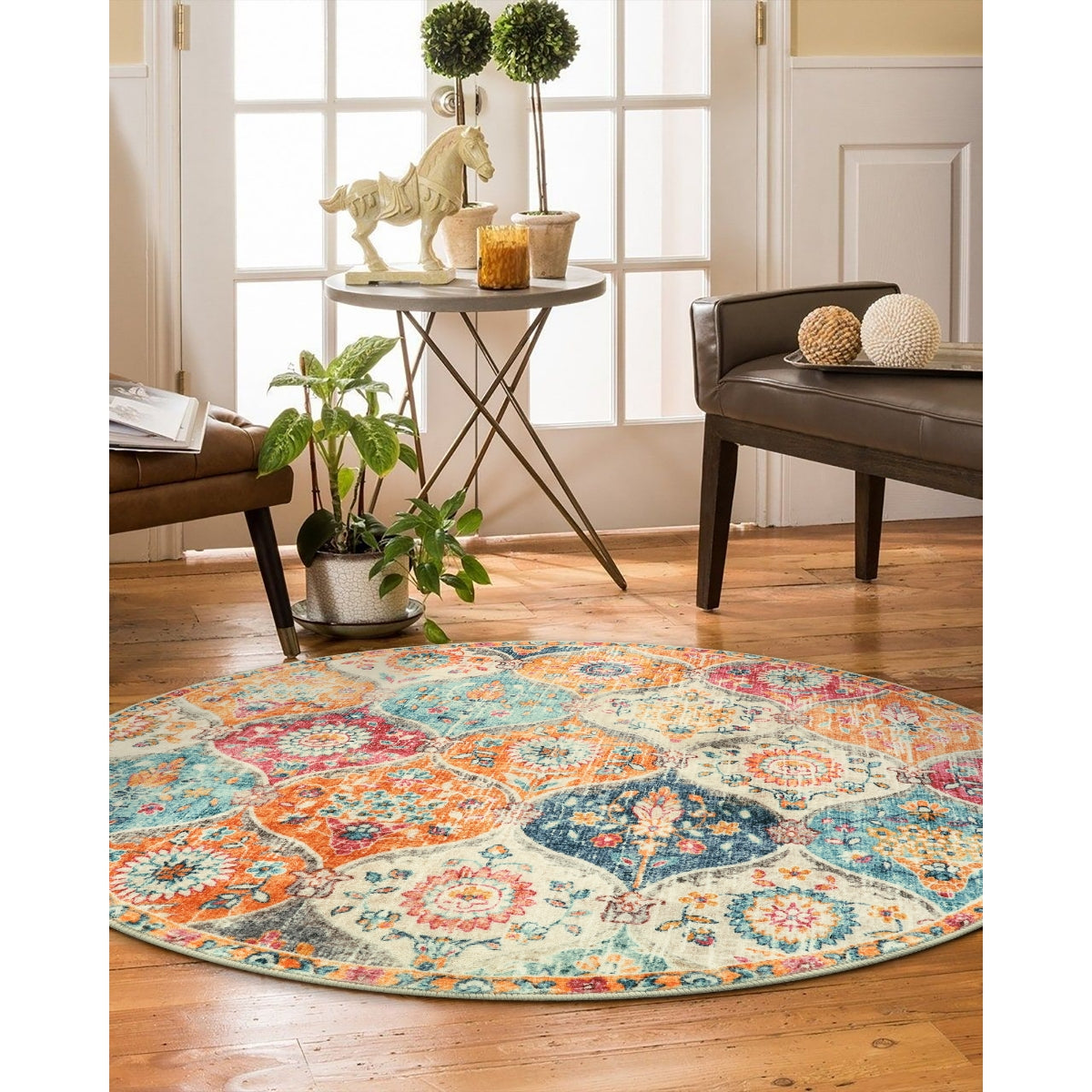 RUG ROBOT Moroccan Trellis Cream/Multi Carpets