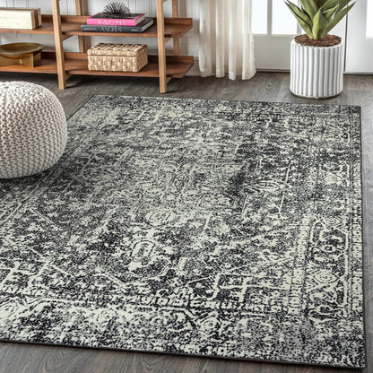Wonnitar Washable Rug, Vintage Rug Runner for Hallways Non-Slip, Traditional Non-Shedding Entryway Mat Soft Carpet for Bathroom Foyer Bedroom