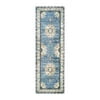 Wonnitar Boho Tribal Entryway Rug, Washable Area Rug for Kitchen Non Slip Stain Resistant, Low Pile Vintage Cottage Throw Rug for Bedroom Bathroom Laundry Room