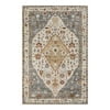 Wonnitar Boho Tribal Entryway Rug, Washable Area Rug for Kitchen Non Slip Stain Resistant, Low Pile Vintage Cottage Throw Rug for Bedroom Bathroom Laundry Room