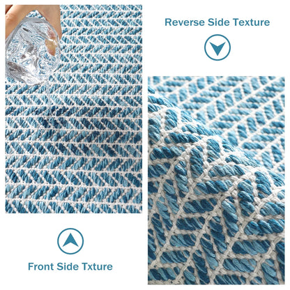 Moynesa Area Rug for Living Room Washable Bedroom Rugs Boho Lightweight Bath Door Mats Woven Entry Rug with Tassels Indoor Non Slip Carpet for Dining Bedroom Camper RV Gifts