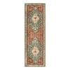 Wonnitar Boho Tribal Entryway Rug, Washable Area Rug for Kitchen Non Slip Stain Resistant, Low Pile Vintage Cottage Throw Rug for Bedroom Bathroom Laundry Room