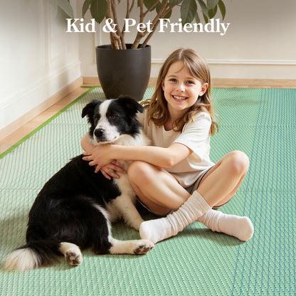 SUNDEREY Outdoor Rug, Waterproof Reversible Plastic Straw Mat for Patio, RV & Camping - Lightweight Carpet for Deck, Balcony & Backyard