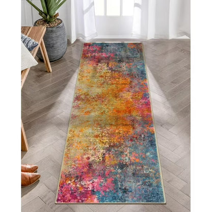 Moynesa Modern Abstract Round Rug,Gray Kitchen Rugs Soft Bedroom Circle Rugs Washable Living Room Mat, Contemporary Large Indoor Office Carpet for Mudroom Kitchen Apartment Basement